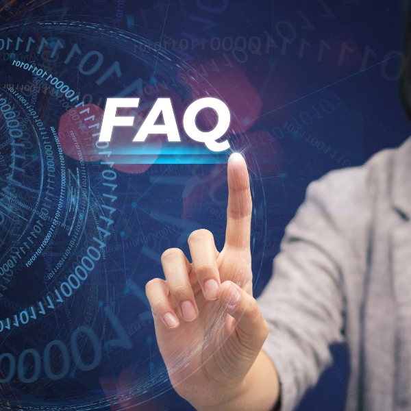 faq boy with logos